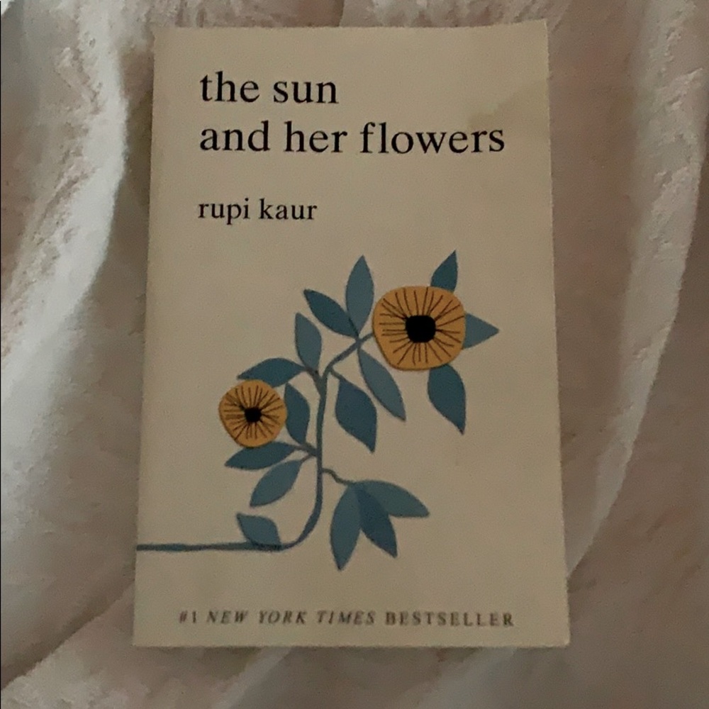 The sun and her flowers book by Rupi Kaur